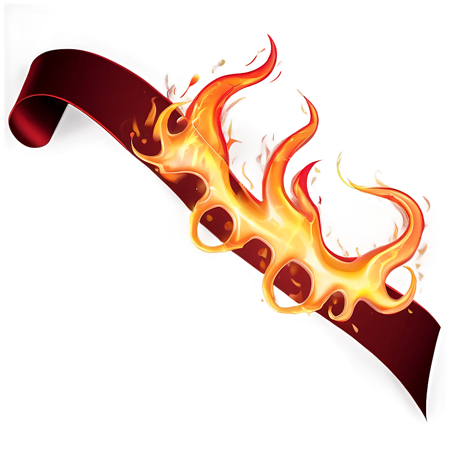 Flames Ribbon Png Bpg