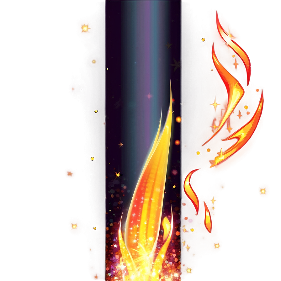 Flames With Sparkles Png 05042024