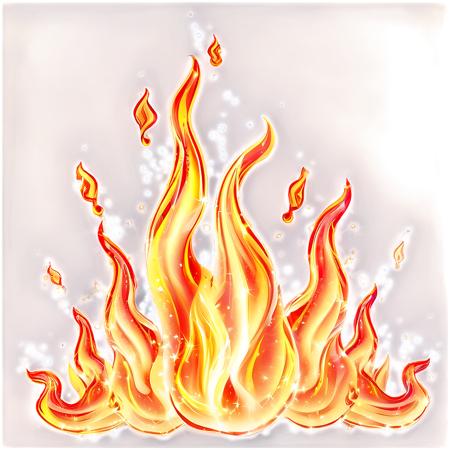 Flames With Sparkles Png Mqu