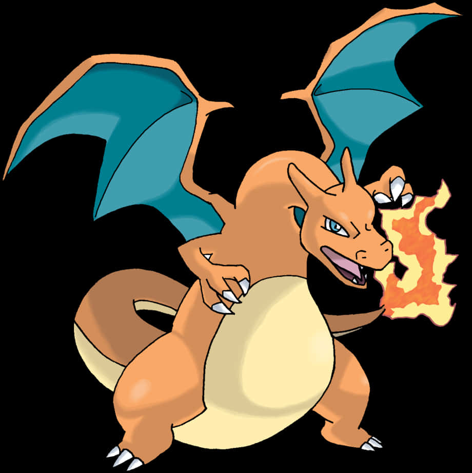 Flaming_ Charizard_ Pokemon