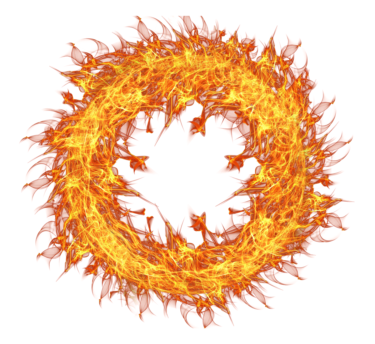 Flaming_ Circle_ Abstract_ Art