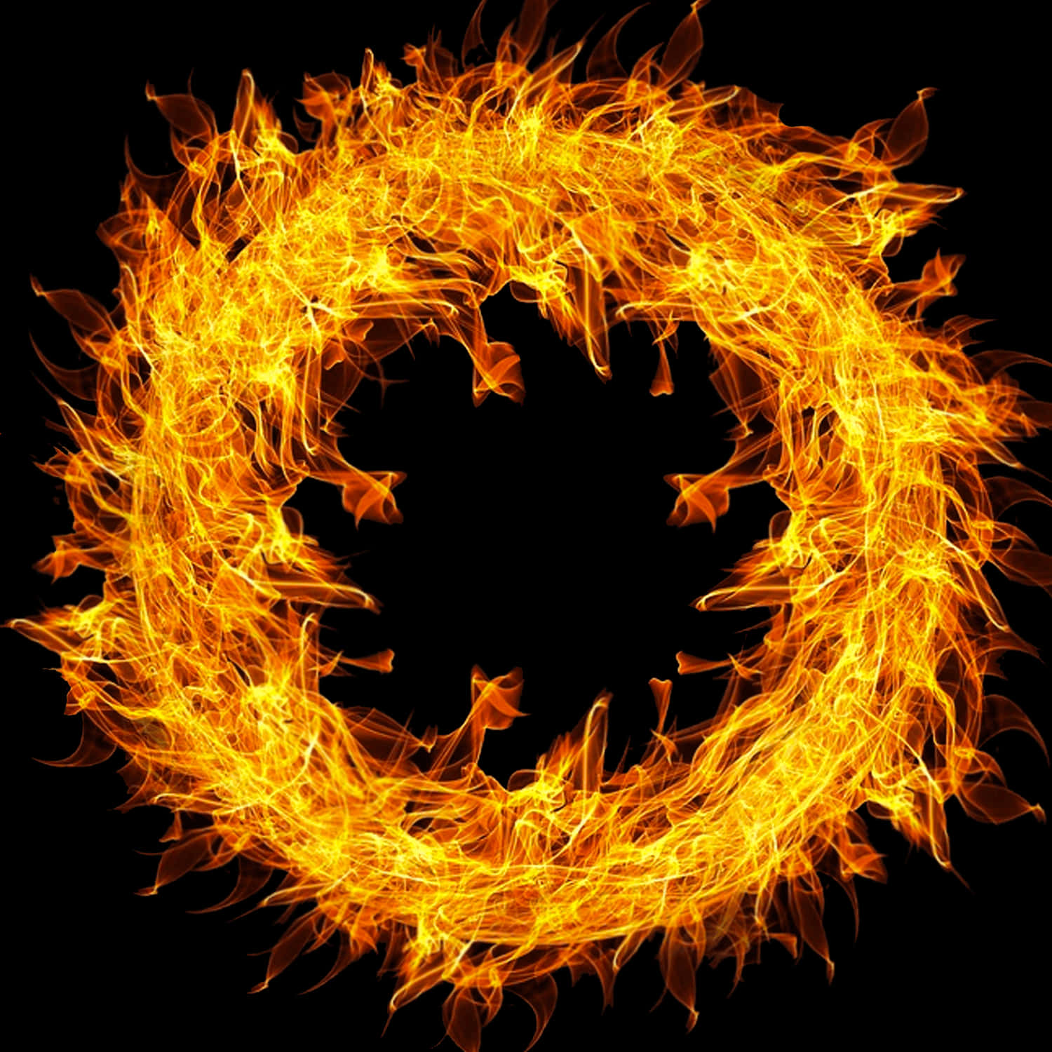 Flaming_ Circle_ Abstract