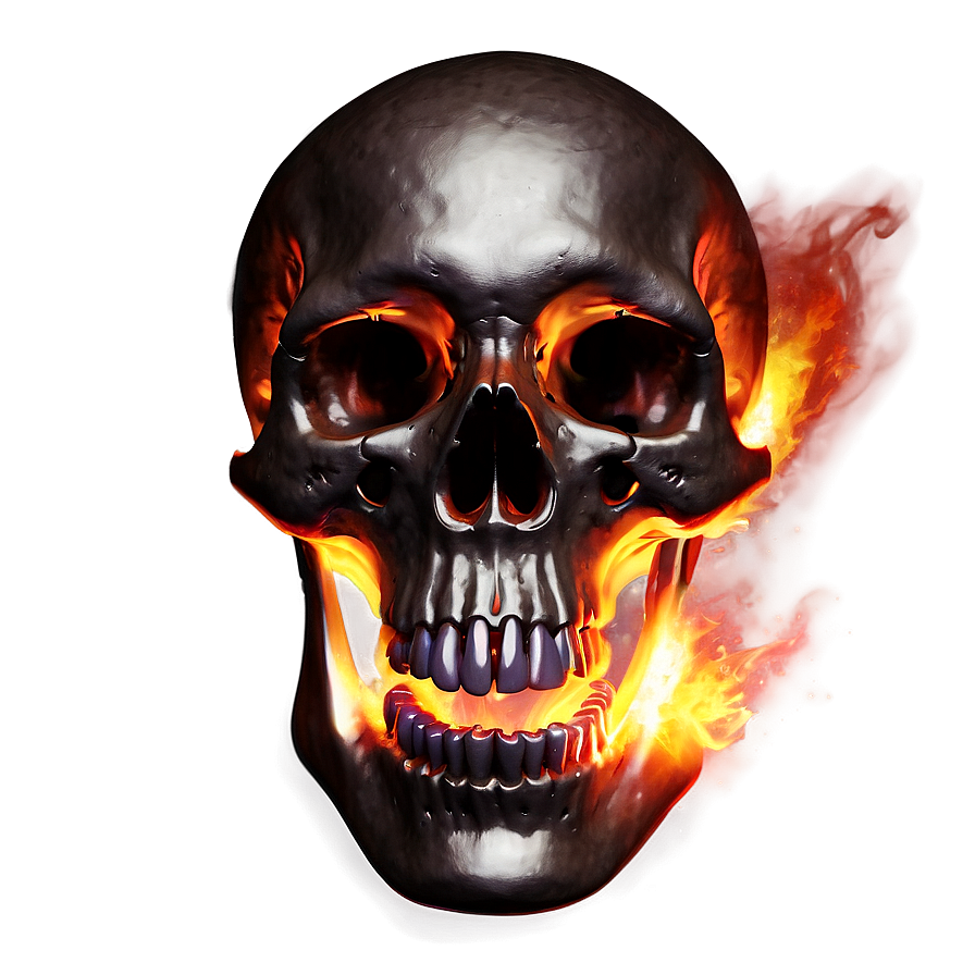 Flaming Cranium Creation Png Gcn