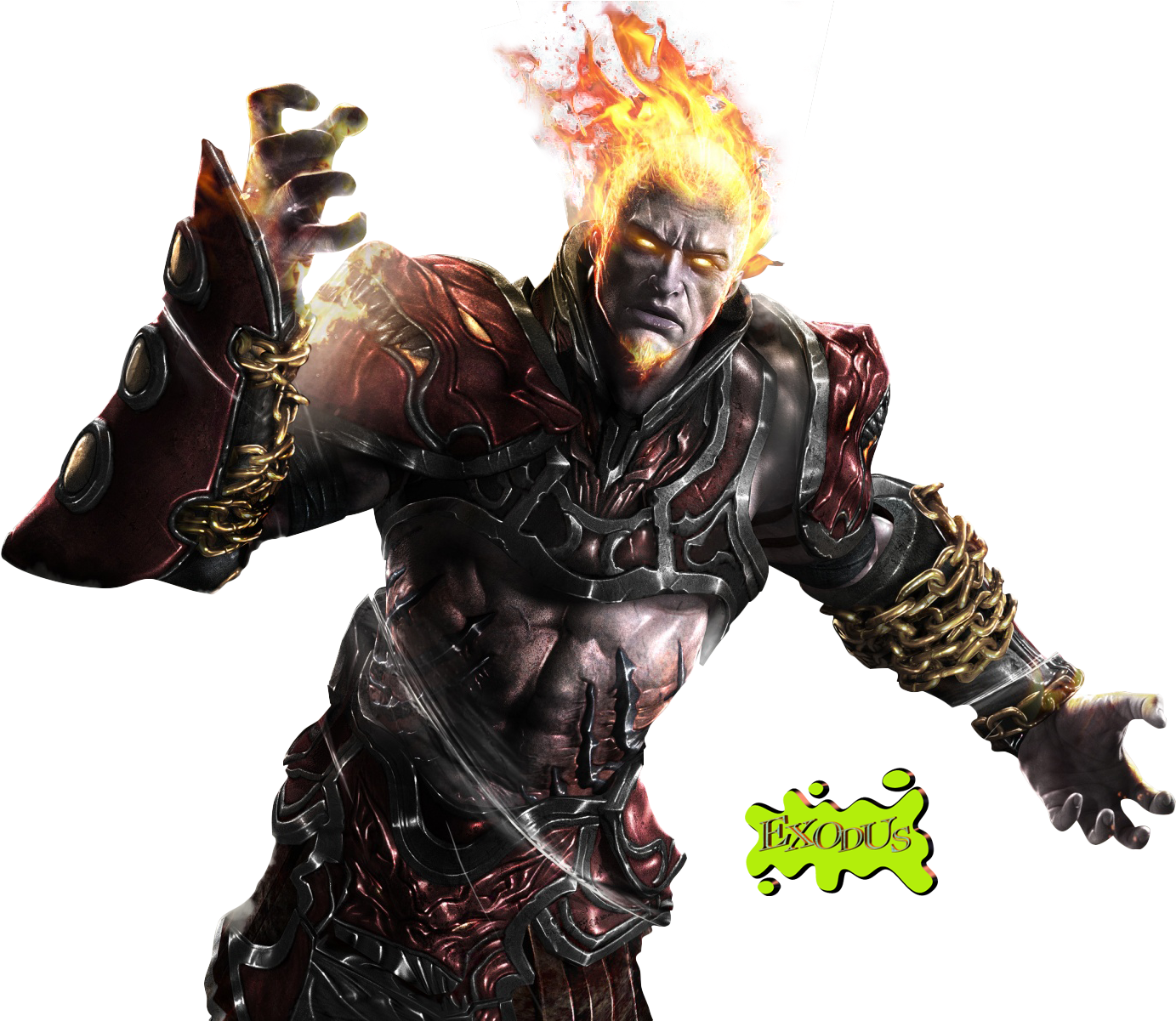 Flaming_ Deity_ God_of_ War