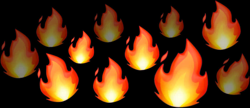 Flaming_ Emoji_ Pattern