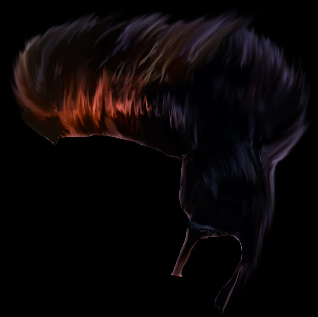 Flaming_ Hair_ Art_ Digital_ Rendering