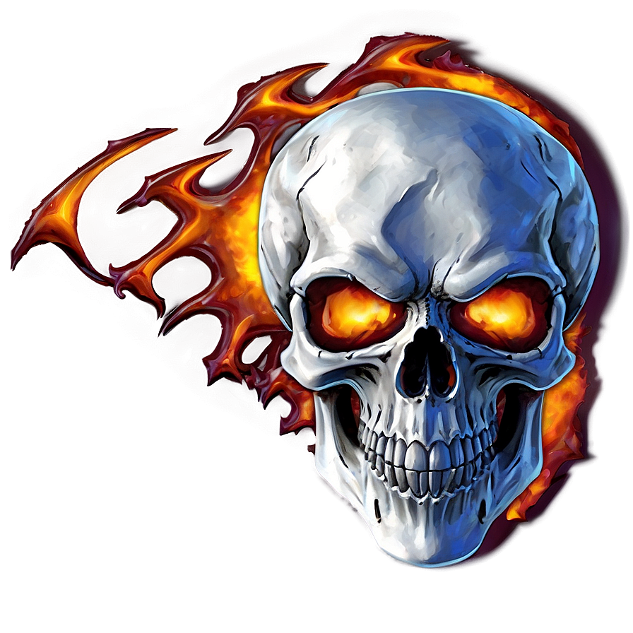 Flaming Skull Fantasy Png 52