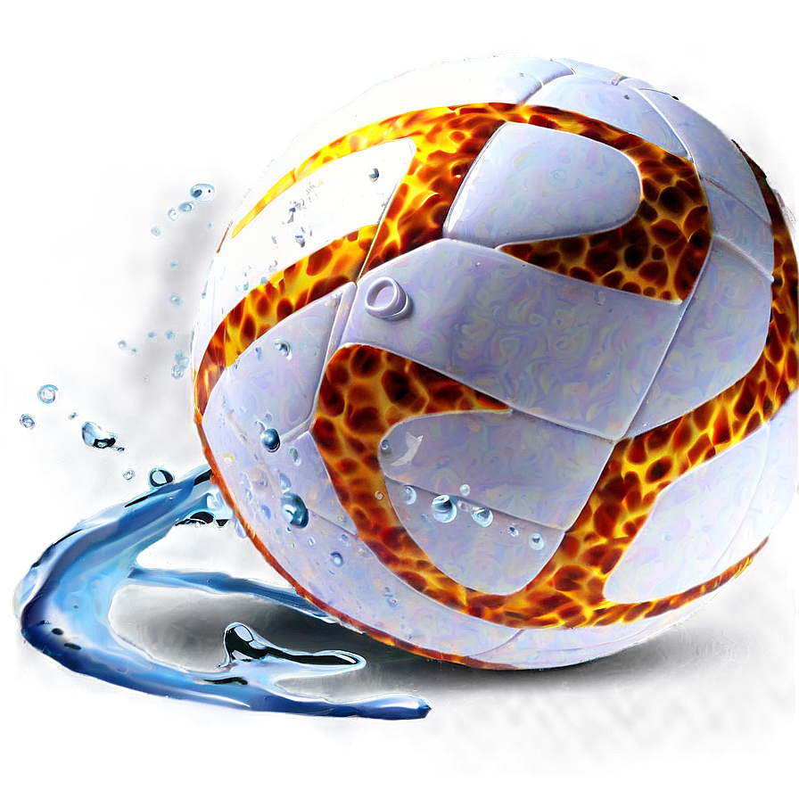 Flaming Water Polo Ball Png 2