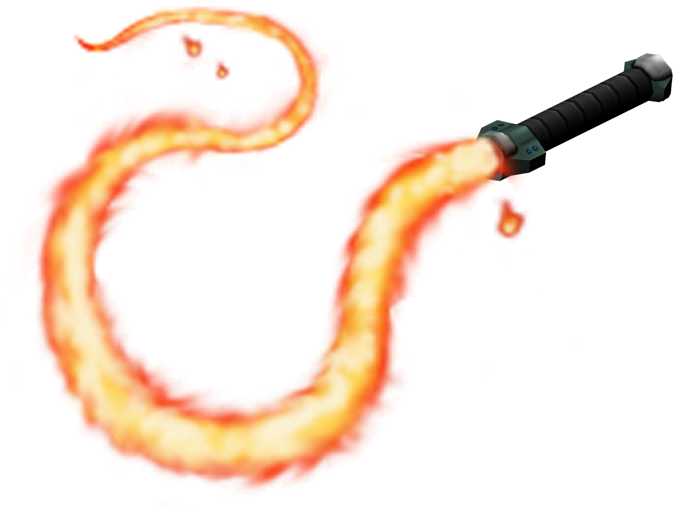 Flaming Whip Illustration