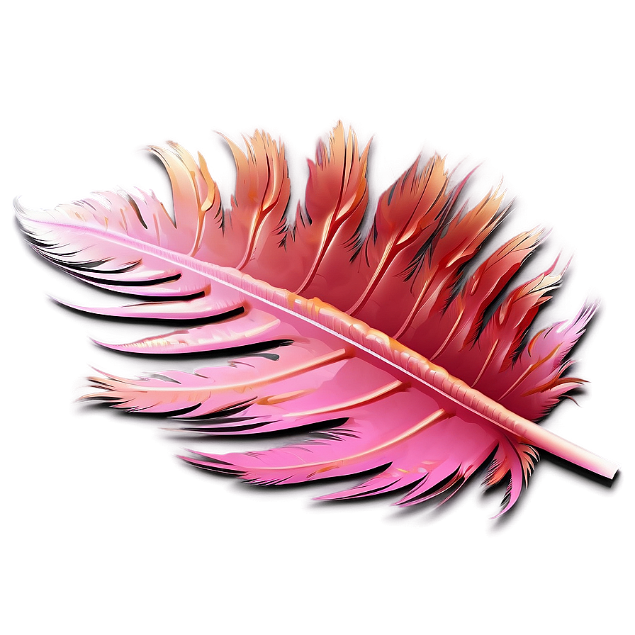 Flamingo Feather Detail Png 05042024