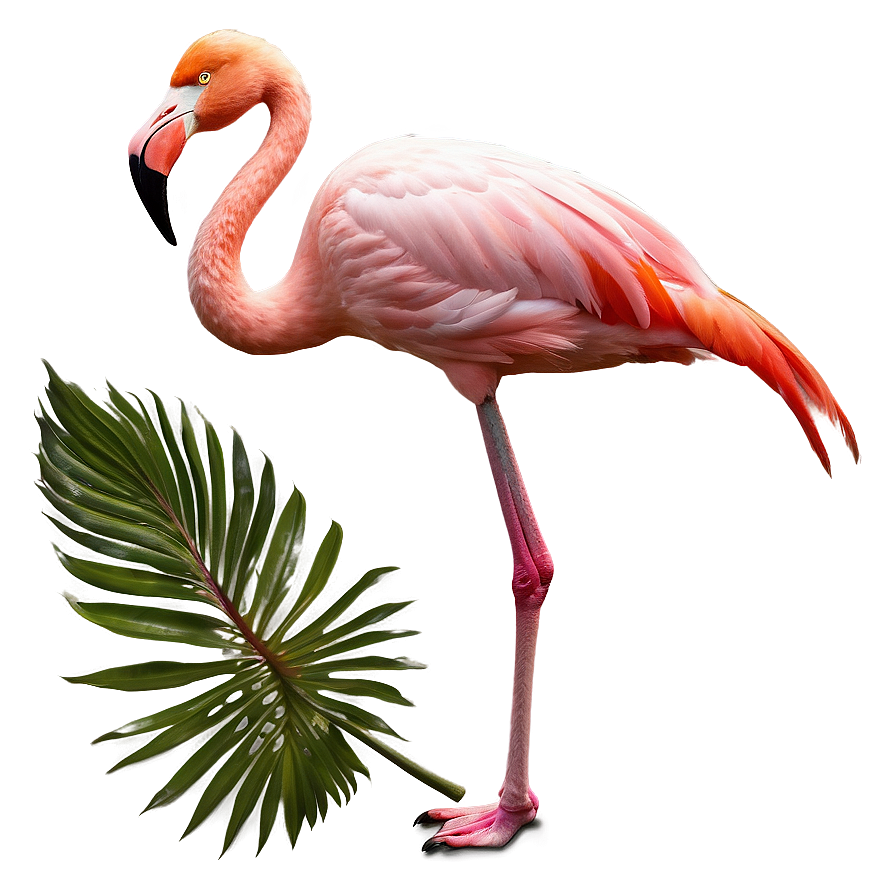 Flamingo In Tropical Landscape Png 06272024