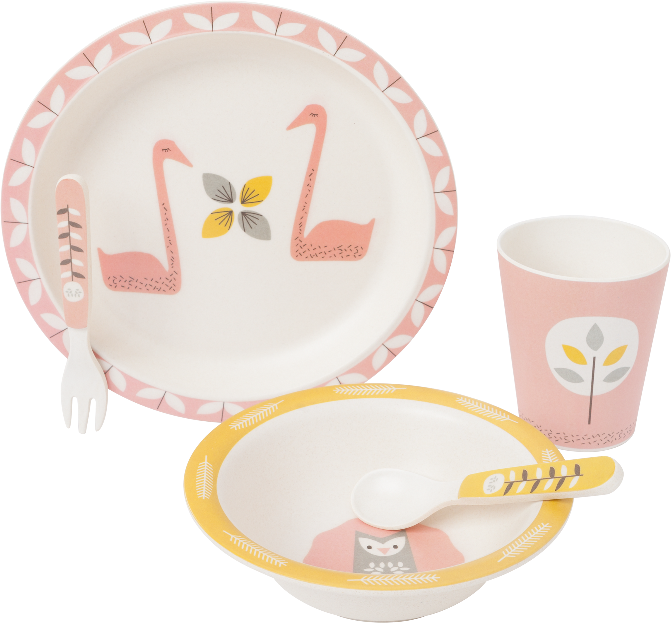 Flamingo Kids Dinnerware Set