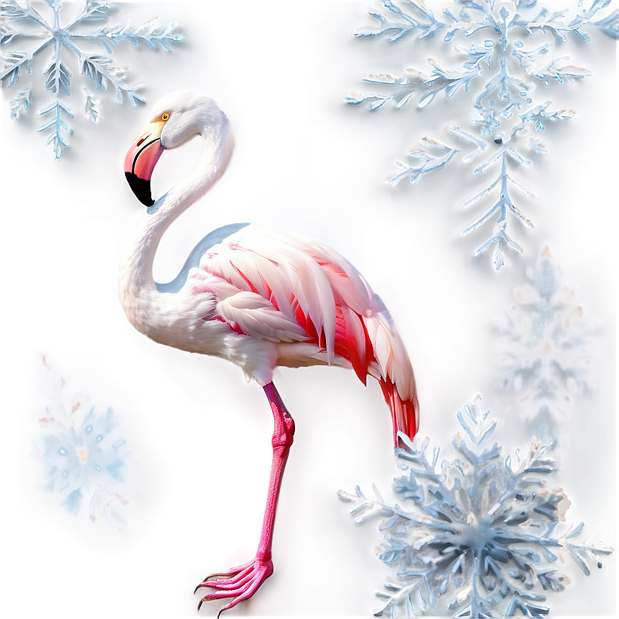 Flamingo Winter Wonderland Png 05062024