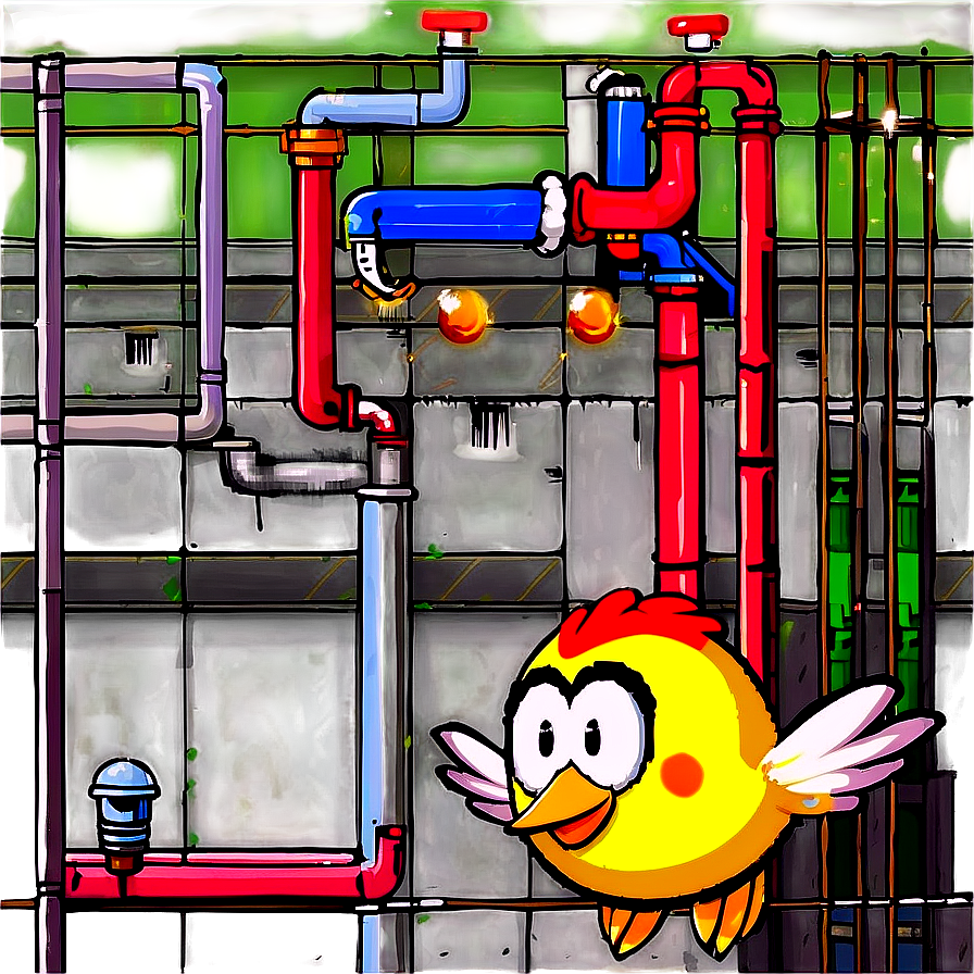 Flappy Bird Pipes Png Vbo12