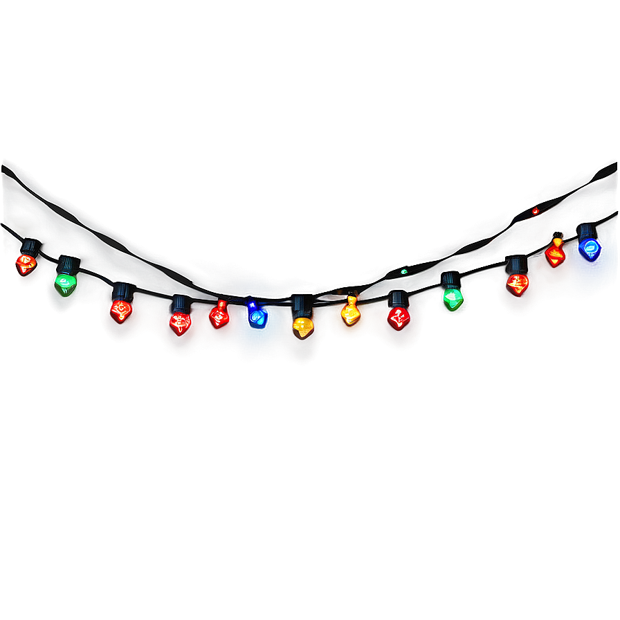 Flashing Christmas String Lights Png Ejl96