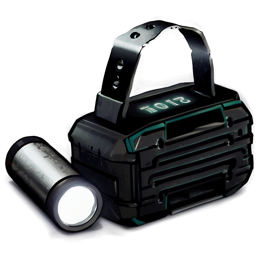 Flashlight With Batteries Png Fwb83