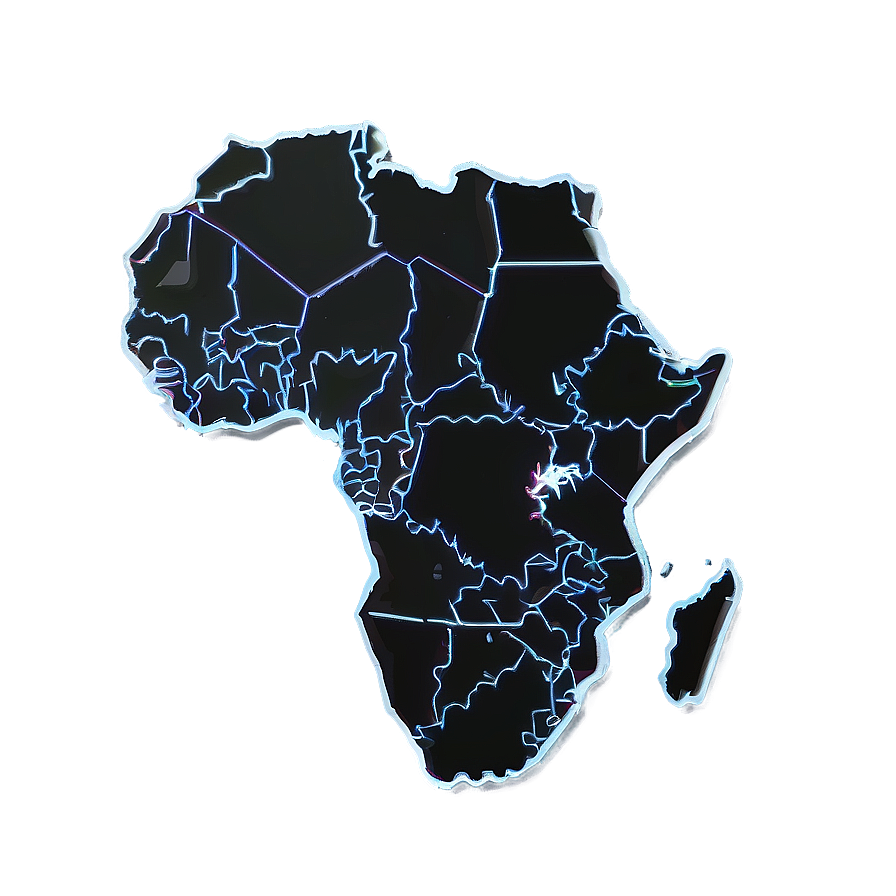 Flat Africa Outline Png Cxq