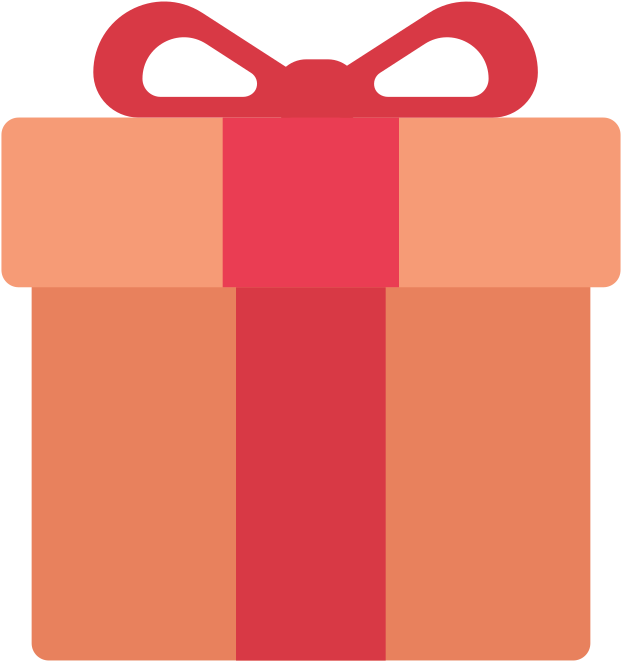 Flat Design Gift Icon