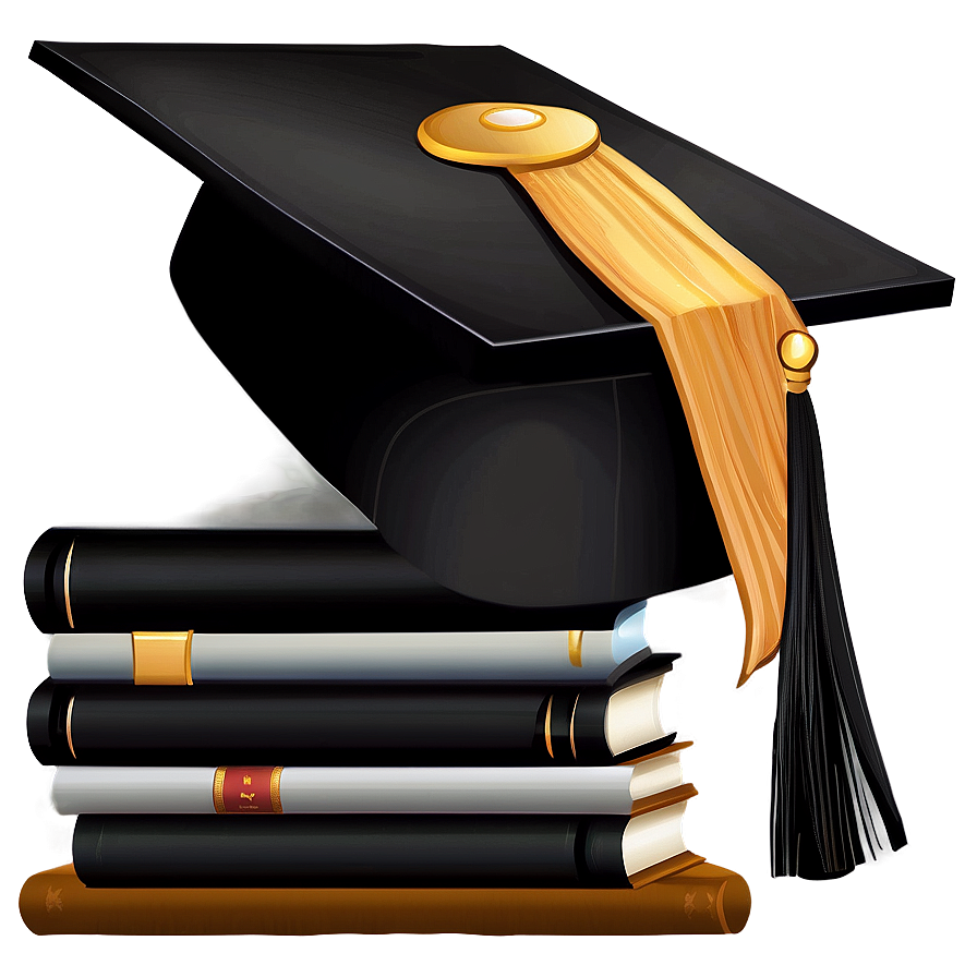 Flat Design Graduation Cap Clipart 25