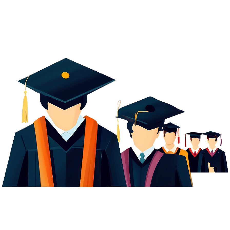 Flat Design Graduation Cap Clipart 31