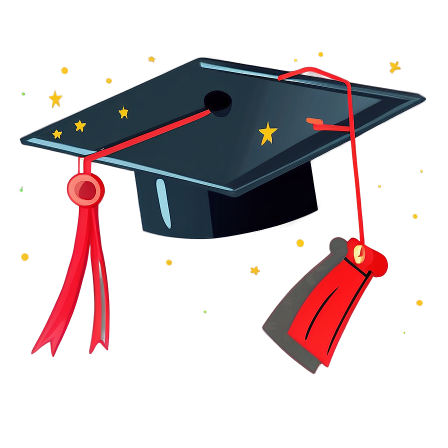 Flat Design Graduation Cap Clipart 95