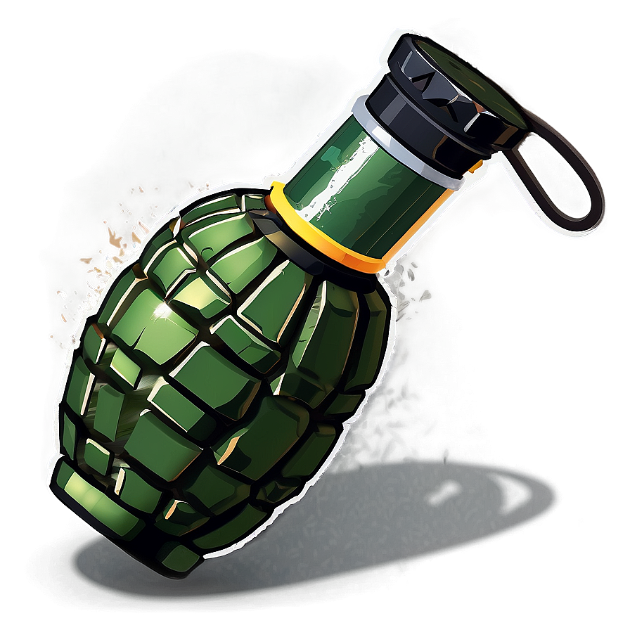 Flat Design Grenade Png 05242024