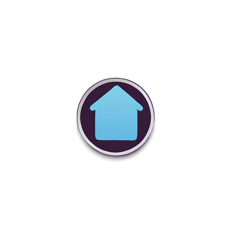 Flat Design Home Button Png 16