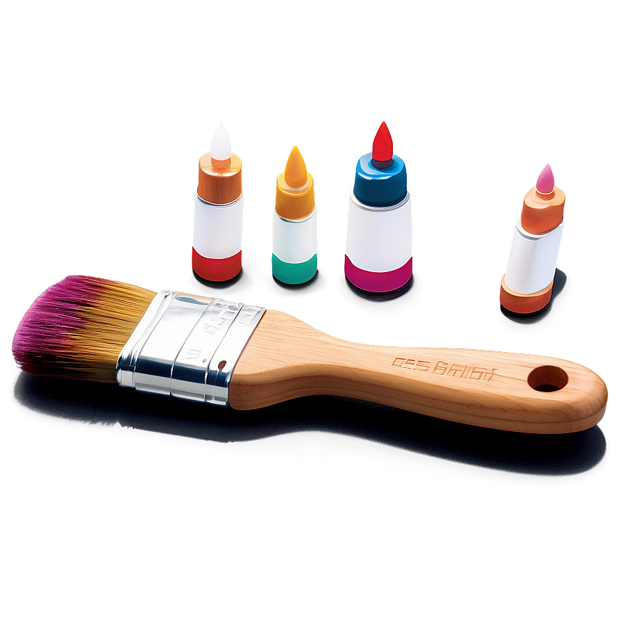 Flat Design Paint Brush Png Oxd