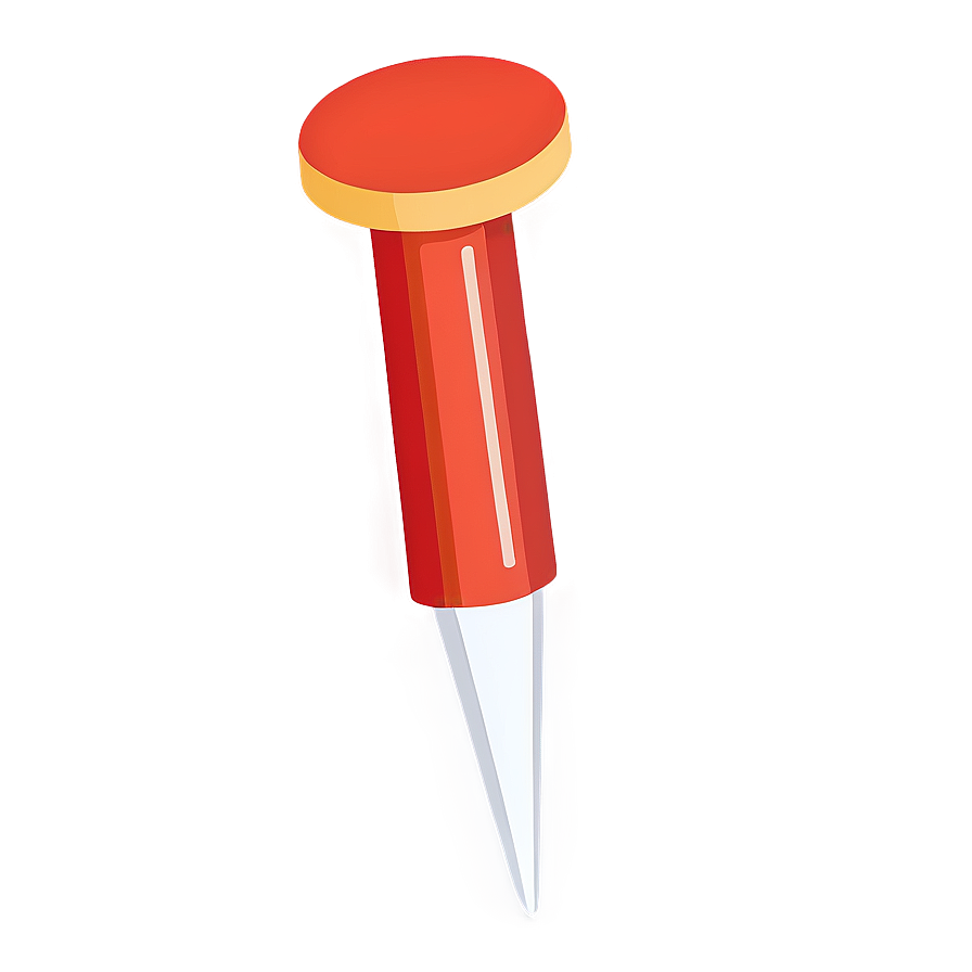 Flat Design Push Pin Png 11