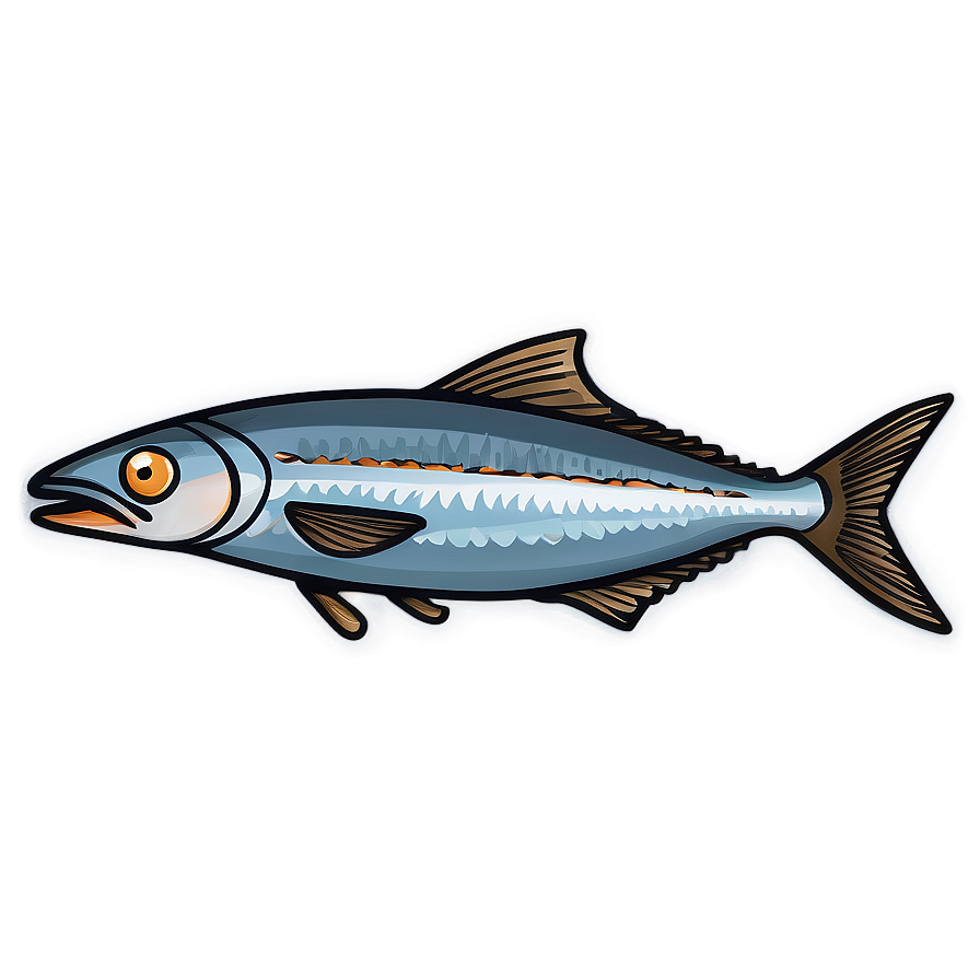 Flat Design Sardine Png 30