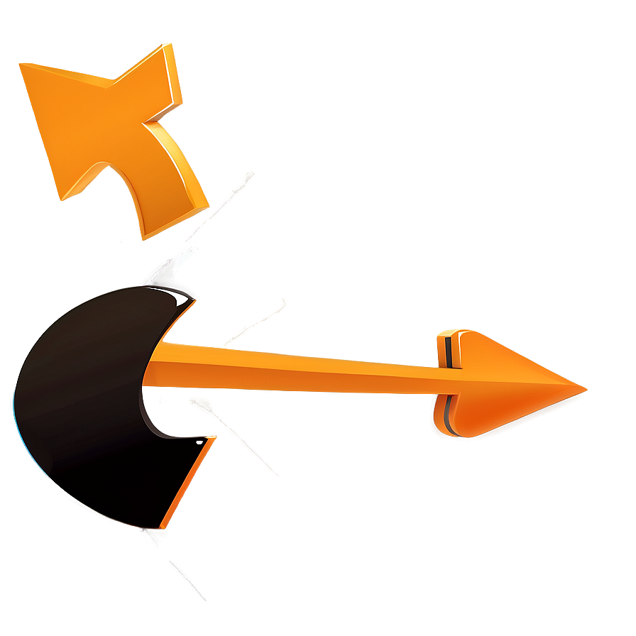 Flat Orange Arrow Png 61