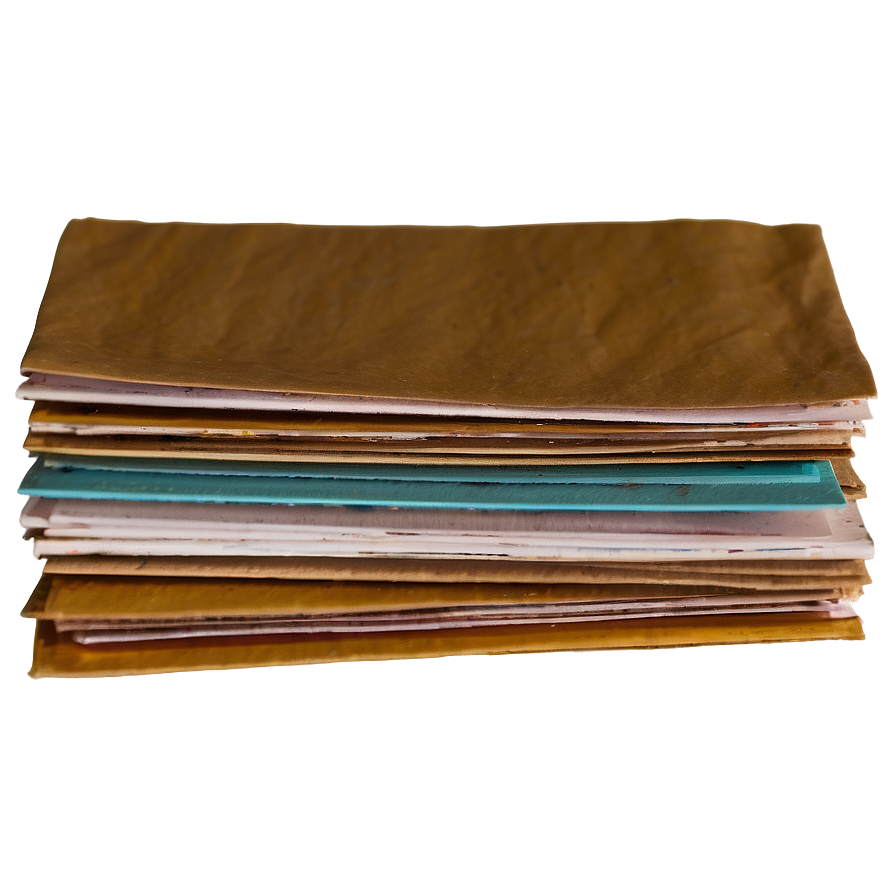 Flat Paper Stack Png 06132024