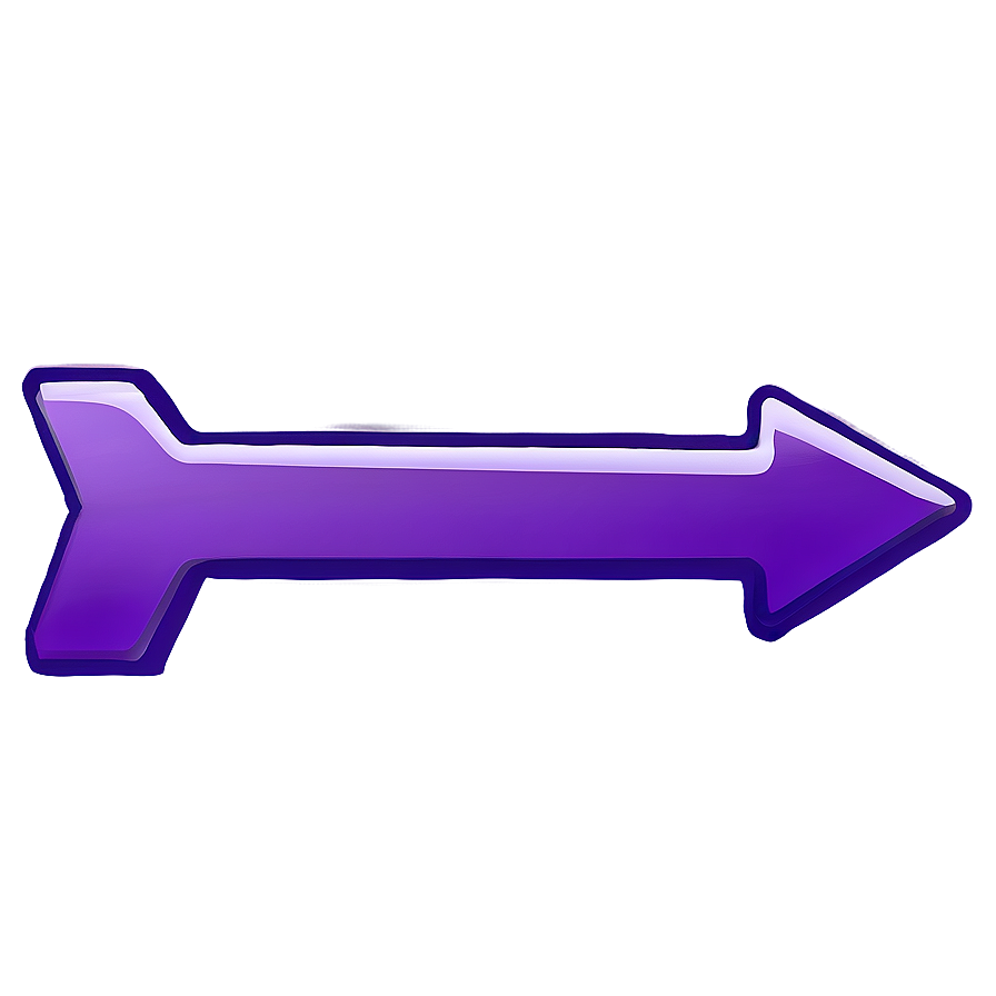 Flat Purple Arrow Png 06272024