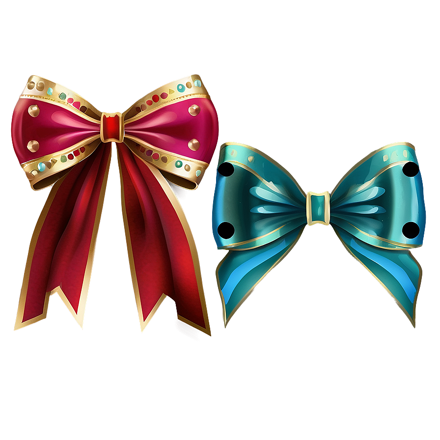 Flat Red Bow Png 05252024