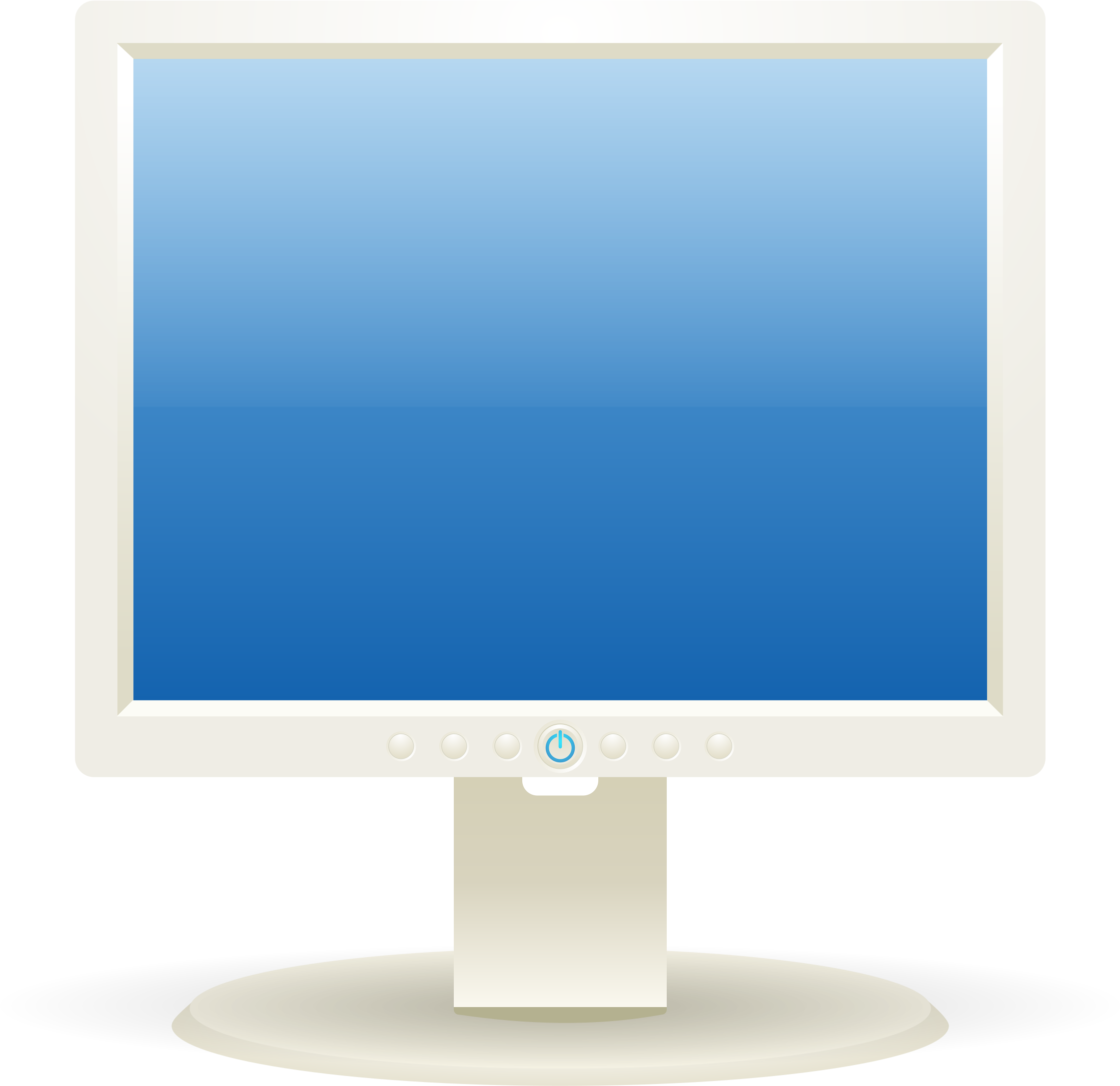 Flat Screen Computer Monitor Vector