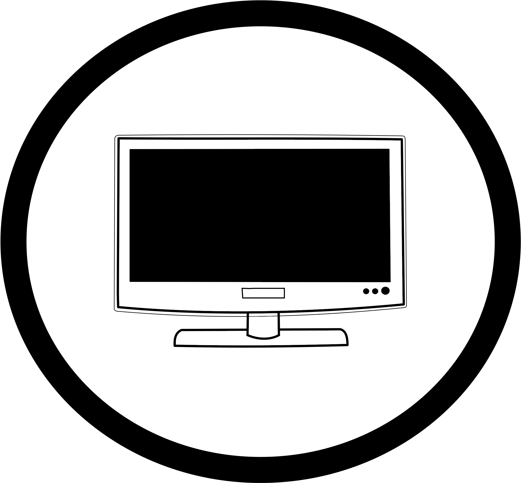 Flat Screen Television Icon