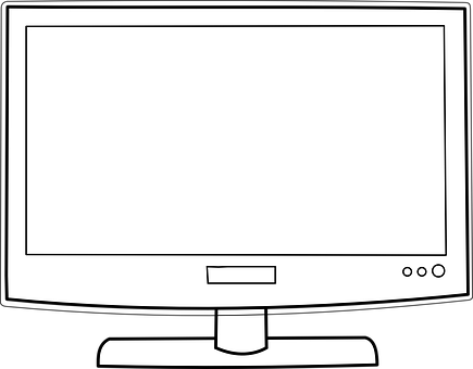 Flat Screen Television Vector