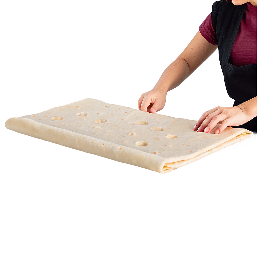 Flatbread Dough Rolling Png 45