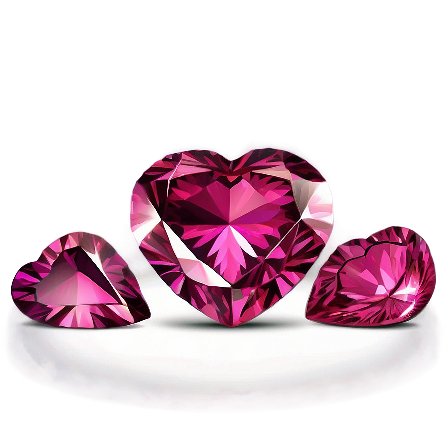 Flawless Pink Diamond Heart Illustration Png Bci