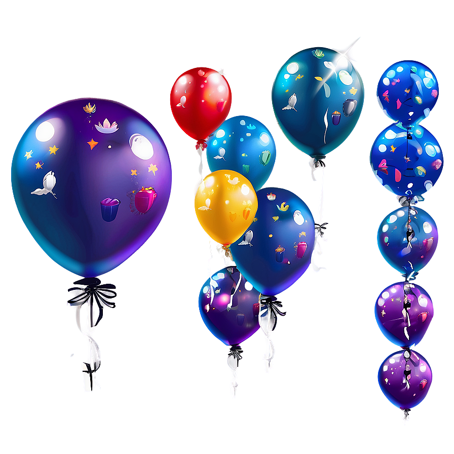 Floating Balloons Png Lsy19