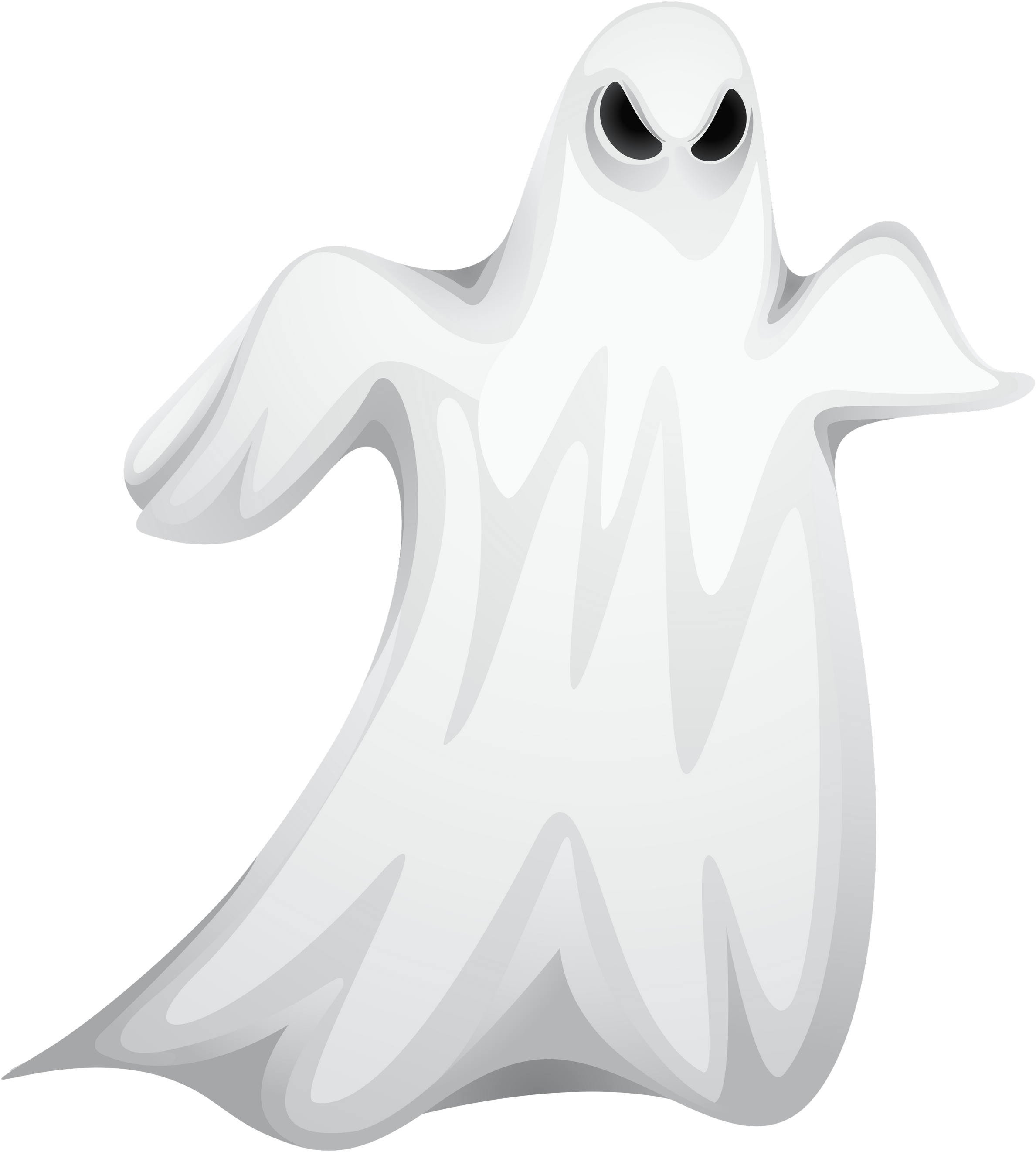 Floating Halloween Ghost Cartoon