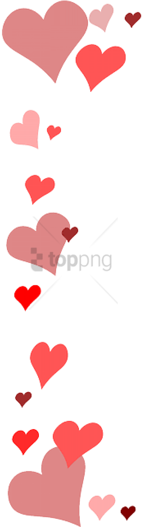 Floating Hearts Border Design