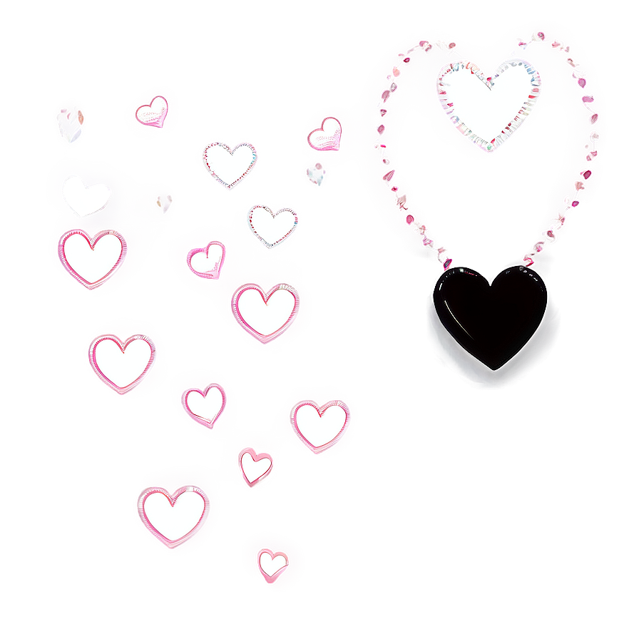 Floating Hearts Png 79