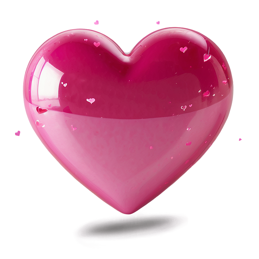Floating Pink Heart Png 05232024