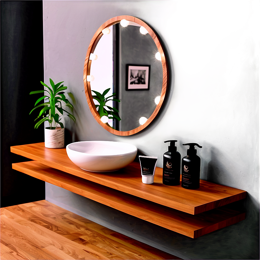 Floating Shelf Vanity Png Cfg