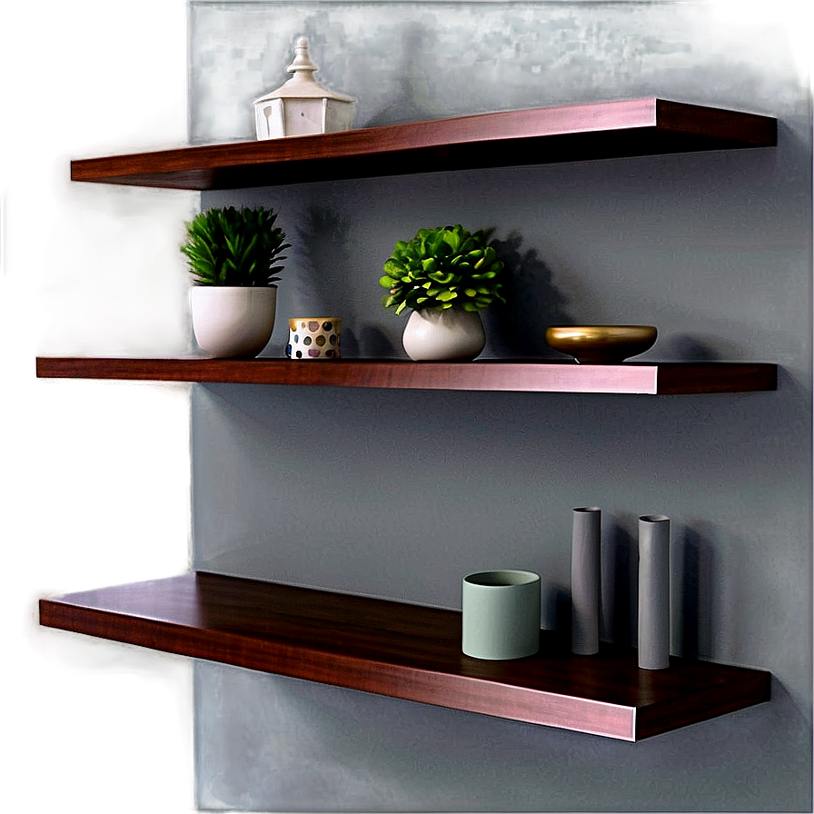 Floating Shelves Arrangement Ideas Png 06132024