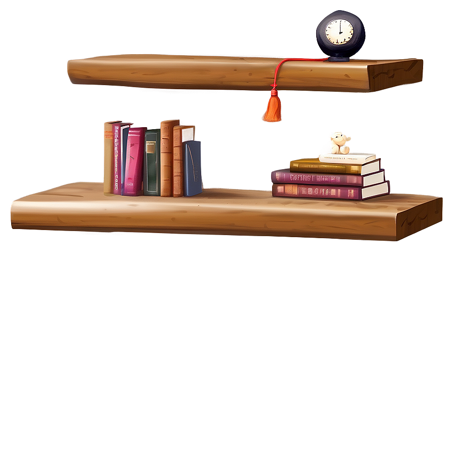 Floating Shelves Beside Fireplace Png 72