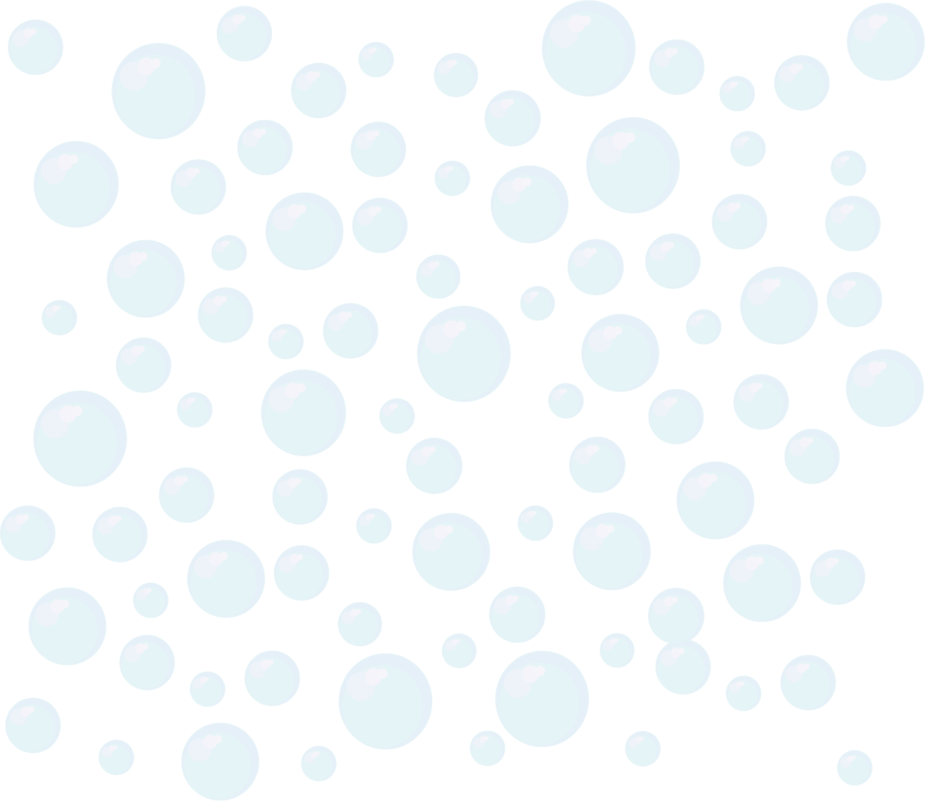 Floating Soap Bubbles Background