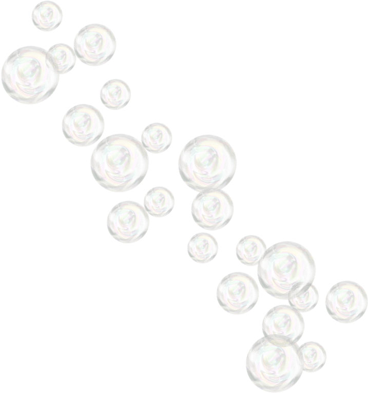 Floating Soap Bubbles Transparent Background