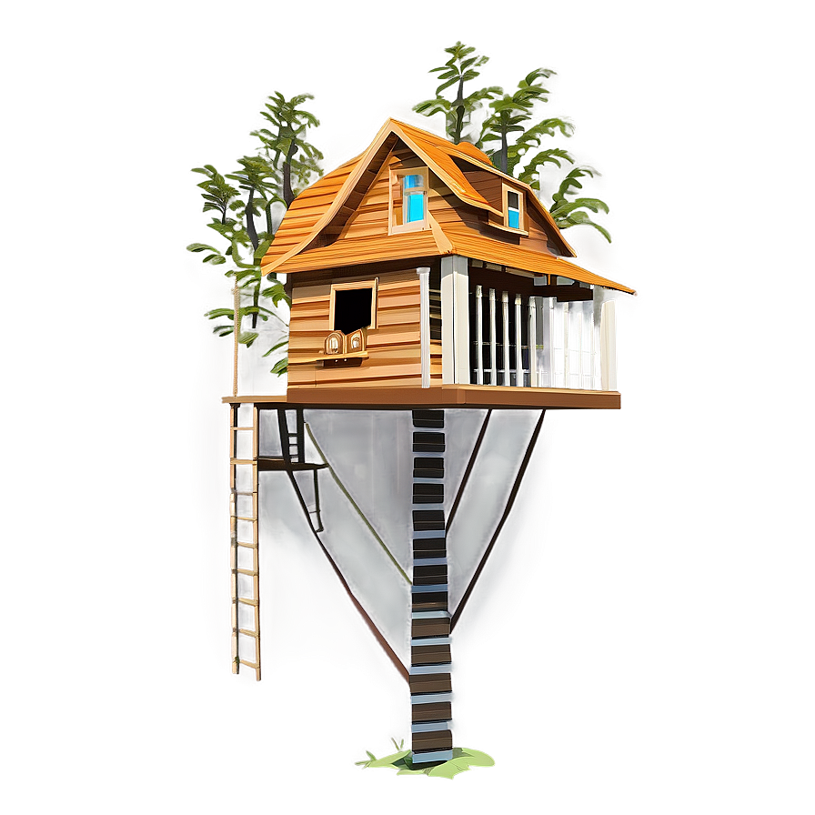 Floating Tree House Png 06282024